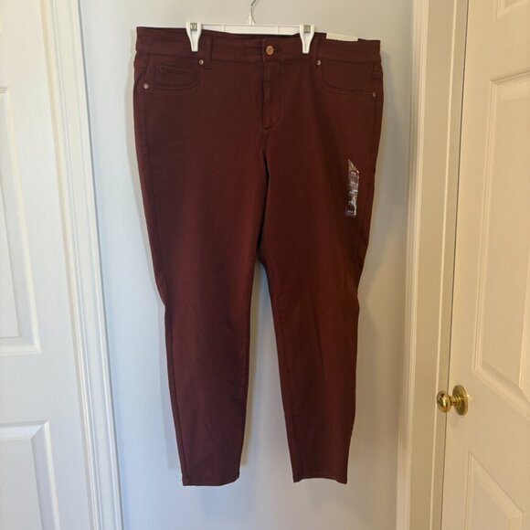 Maurices denim flex jeggings mid rise Size 22W Brown NWT - Picture 2 of 8
